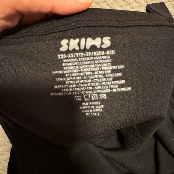 SKIMS Soft Terry Lounge Bodysuit NWT XXS/XS - Picture 6 of 7